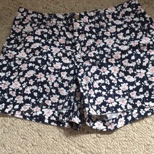 Flower patterned shorts